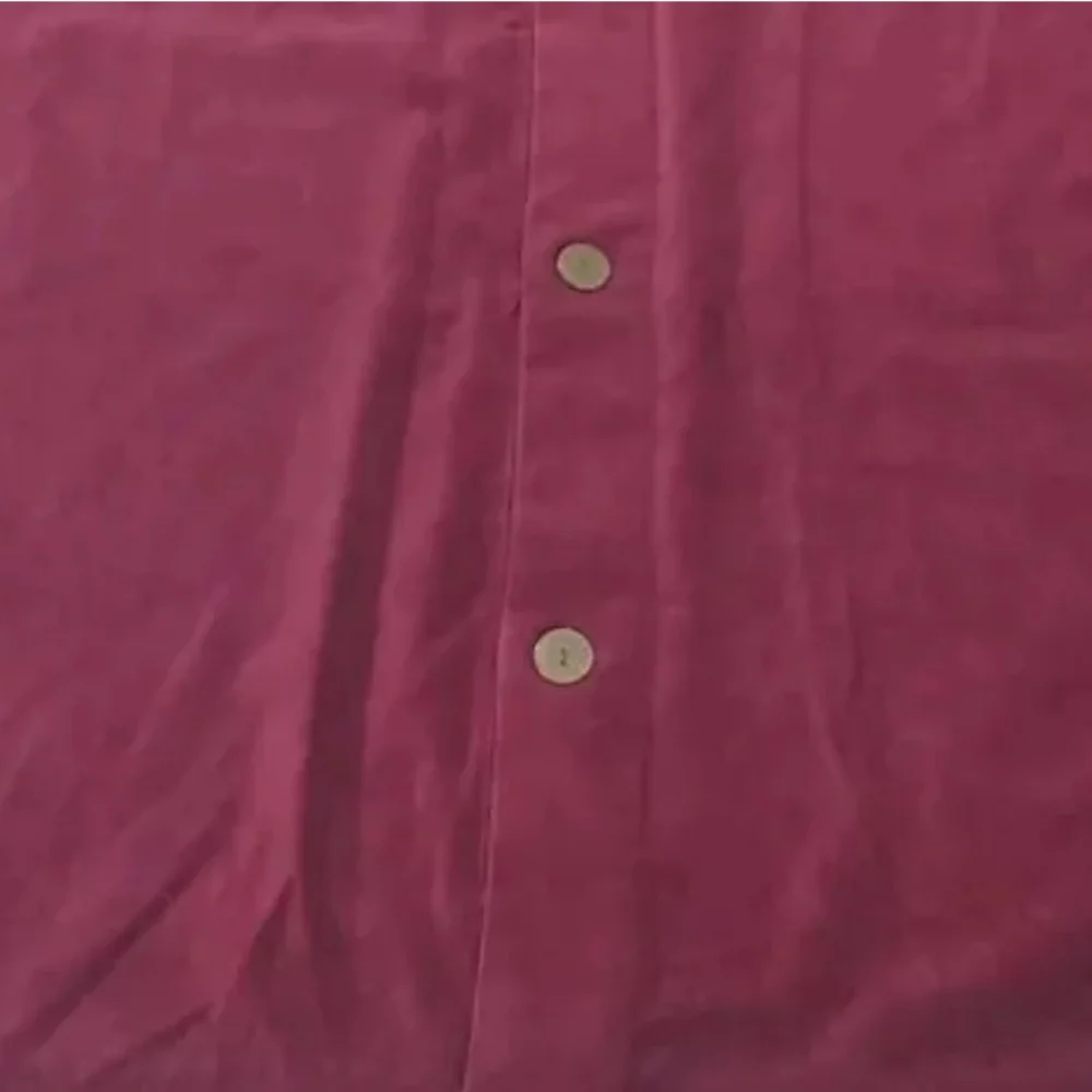 Pottery Barn Floor 1 Pillow Cover Sham Jewel Red Velvet Buttons Euro Sq 30/30